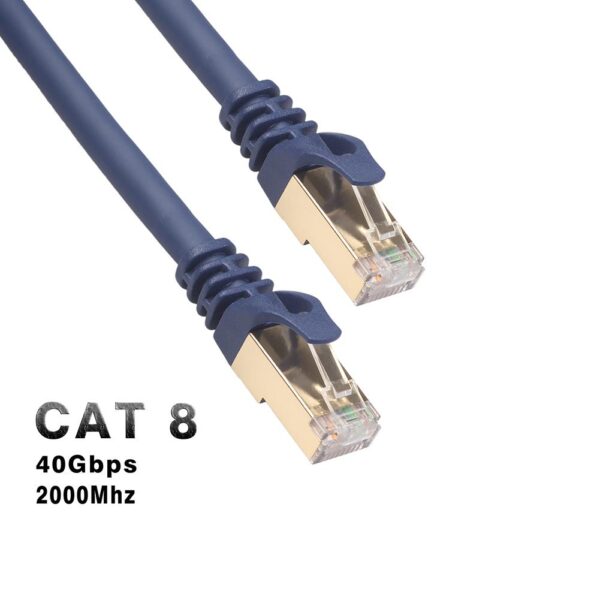 Ethernet Cable RJ45 Cat8 Lan Cable SFTP RJ45 Network Cable for Cat7 Compatible Patch Cord for Modem Router 40Gbps Cable Ethernet 1