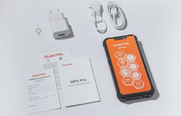 OUKITEL WP5 Pro 8000mAh 4G Smartphone IP68 Waterproof 4GB 64GB Mobile Phone Android 10 Triple Camera Face/Fingerprint ID 5.5 6