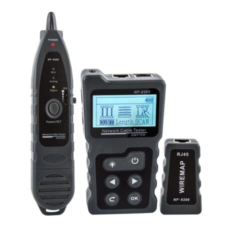 NOYAFA NF-8209/NF-488 RJ45 Cable Tracker Lan Tester PoE Ethernet cat5 cat6 Network Tools LCD Display Measure Length 1