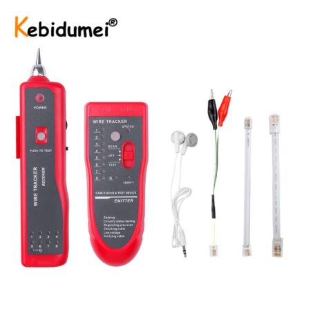 Network LAN Cable Tester Cat5e Cat6 RJ45 UTP STP Detector Line Finder Telephone Wire Tracker Tracer Diagnose Tone Tool Kit 1