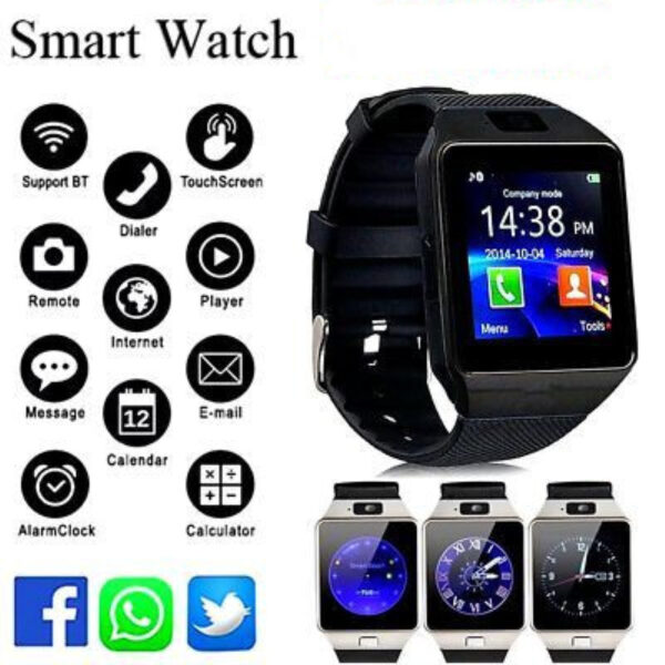 Smart Watch Phone Bluetooth Waterproof for Android & IOS Camera Call SIM TF Card 2