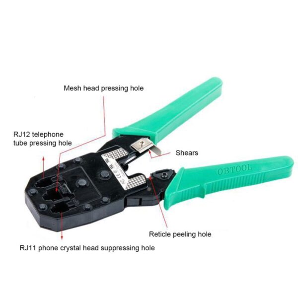 14 pcs/set lan tester RJ45 Crimping pliers Portable LAN Network Repair Tool Kit Cable Tester AND Plier Crimp Crimper Clamp 4