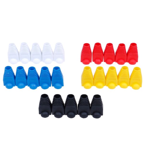 20pcs/lot Rj-45 Adapter Cap Rj45 Cat5 Cat6 Cover Cap Socket Boots Cap Head 1