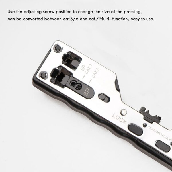 Rj45 Tool Network Cable Crimper for Rj45 Cat7 Cat6A Cat6 Cat5 Rj11 Rj12 Connector Crimper Pliers Tools 5