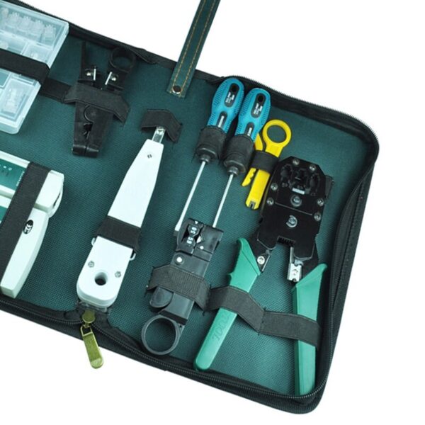 Network Cable Tester Tool Lan Tester RJ45 Crimping Pliers Portable LAN Network Repair Tool Kit Crimper Clamp 6