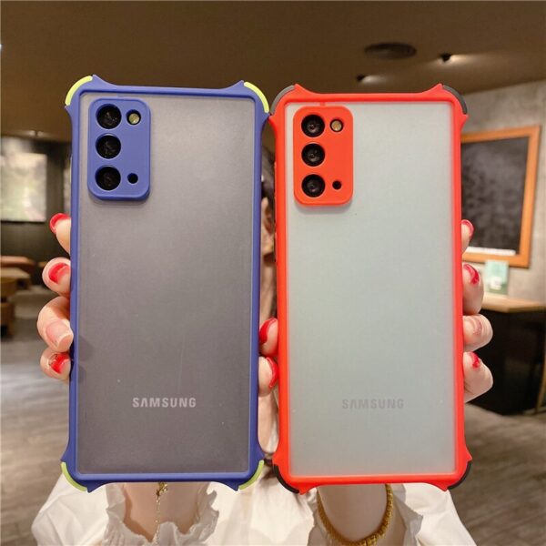 Camera Protection Shockproof Phone Case For Samsung Galaxy Note 20 S20 S21 Ultra S10 S9 S8 Plus M51 A12 A42 Matte Bumper Cover 4