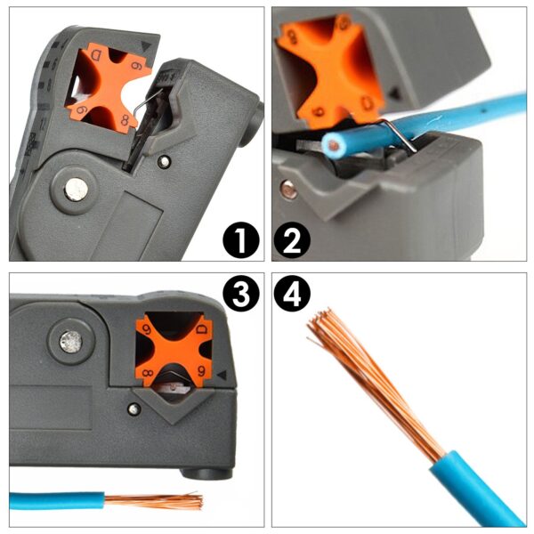 Wire Stripper Multifunctional Adjustable Cable Cutter Tool Suitable For UTP/STP And Other Network Cables 5