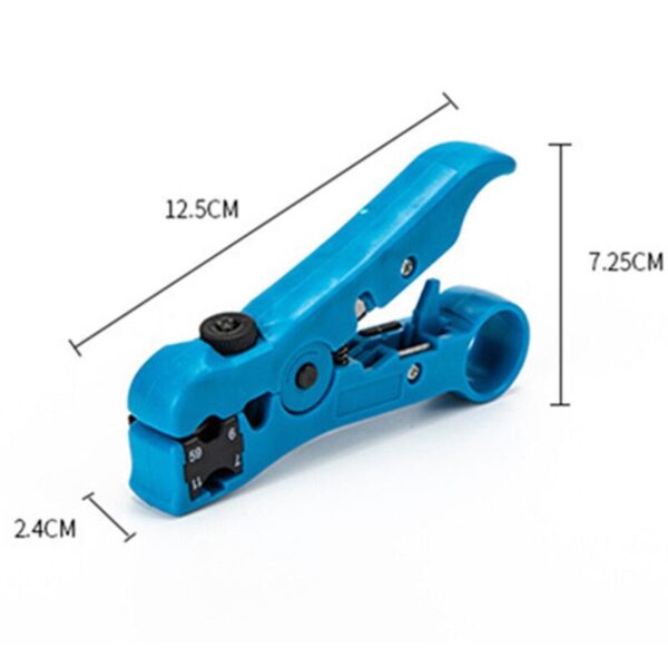Flat or Round UTP Cat5 Cat6 Wire Coax Coaxial Stripping Tool Universal Cable Stripper Cutter Stripping Pliers Tool for Network 3