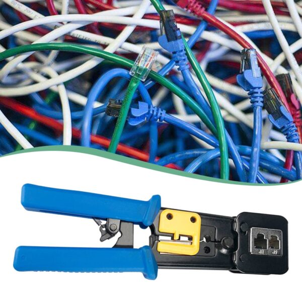 376Z RJ45/12 Crimping Tools Mini Electrical Pliers Wire Stripper Pliers Multifunctional Network Cable Cutter Crimper 2