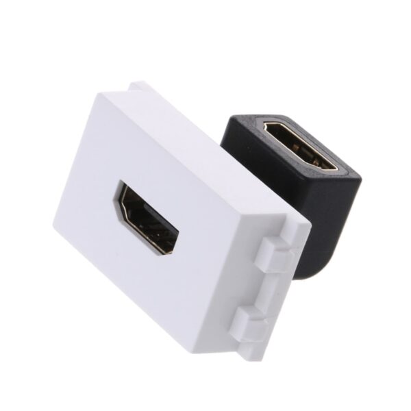 90 HDMI Female to Female Connector with Angle Side HDMI Wall Plate 6