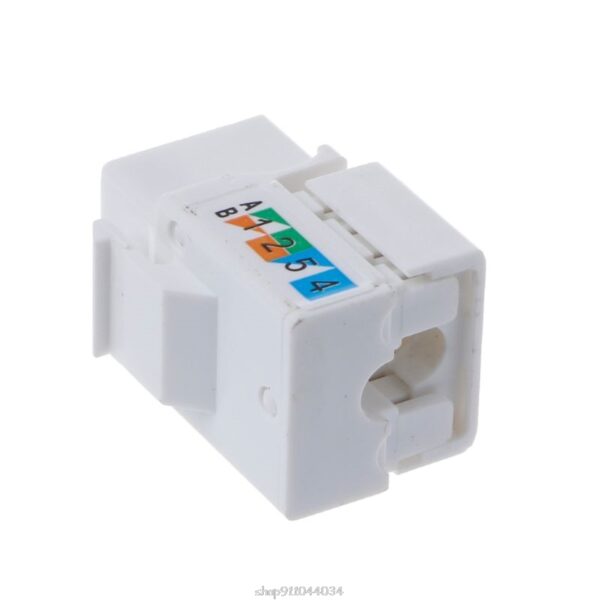 2Pcs CAT6 Network Module Information Socket RJ45 Connector Adapter Keystone Jack Mar22 21 Dropship 6