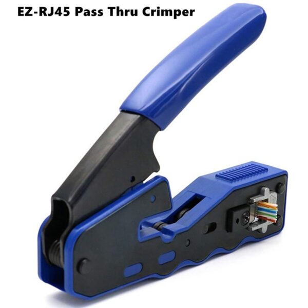 RJ45 Crimper Tool Kit Wire Tool for Cat6 Cat5 Cat5E 8P8C Modular Connectors All-In-One Stripper Cutter Crimper Tool 6