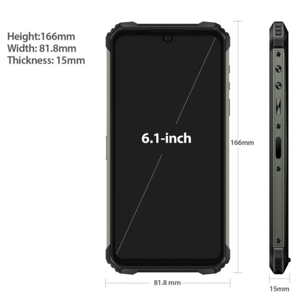 Ulefone Armor 8 IP68 Rugged Mobile Phon 6.1 inches Android 10 Phone 4GB+64GB Play Store Smartphone Helio P60 Octa-core WiFi 4