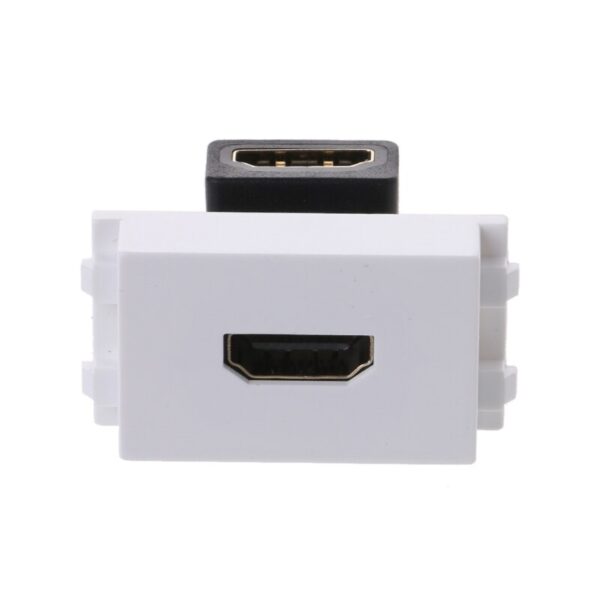 90 HDMI Female to Female Connector with Angle Side HDMI Wall Plate 3