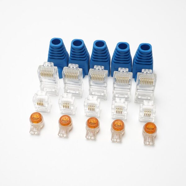 14 pcs/set lan tester RJ45 Crimping pliers Portable LAN Network Repair Tool Kit Cable Tester AND Plier Crimp Crimper Clamp 3