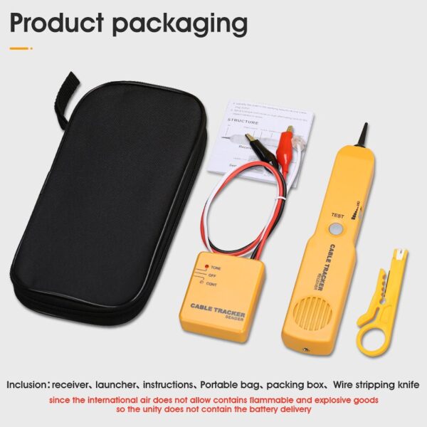Tracker Diagnose Tone Finder Telephone Wire Cable Tester Toner Tracer inder Detector Networking Tools 6