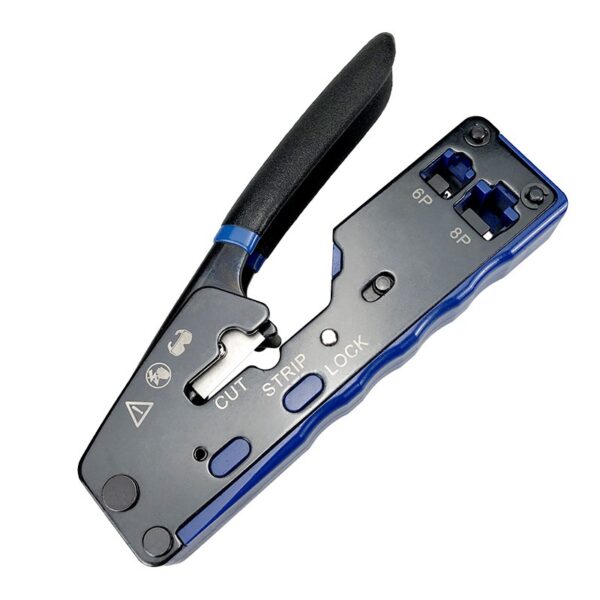 HOT-RJ45 Crimp Tool Pass Through Cutter for RJ45 Cat7 Cat6 Cat5 RJ11 RJ12Modular Connectors All-In-One Wire Tool 3