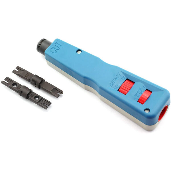 Punch Down Impact Tool,Blade Network Wire Punch Down Installation Cut Tools for RJ45 Jack Cable Cord Wire Stripper 5