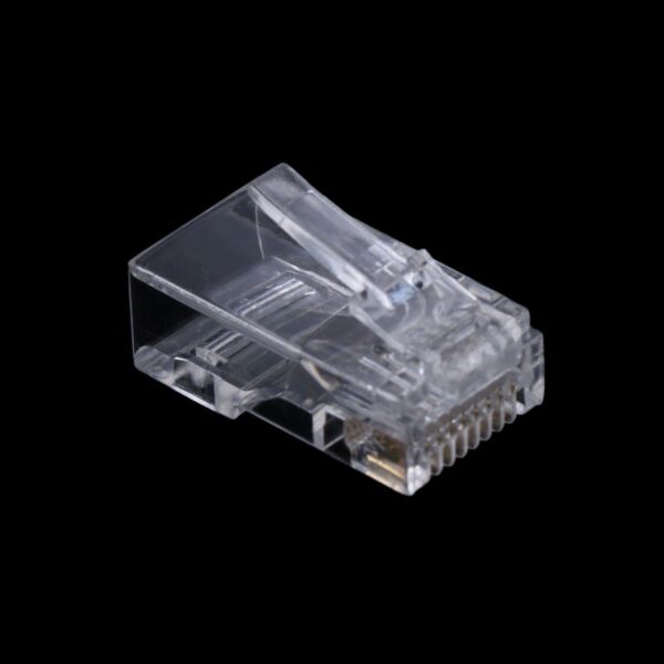 25/100Pcs Gold Plated RJ45 Net Network Cables Modular Plug Cat5 CAT5e Connector 8P8C Modular Rj45 Plug Terminals 5