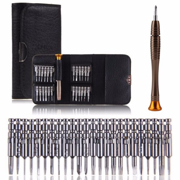 25 in 1 For iPhone Cellphone Tablet PC Repair Screwdriver Set Torx Herramientas Ferramentas Screwdriver Wallet Set Repair Tools 1