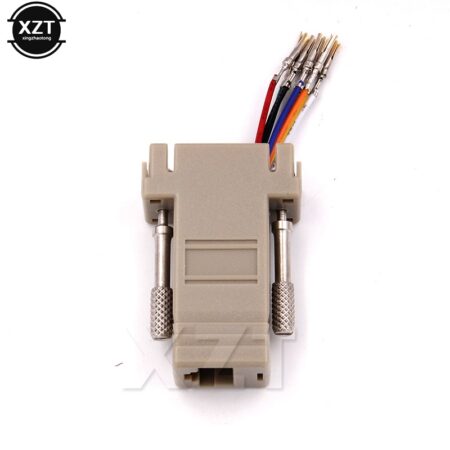 High Quality DB9 Female to RJ45 Female DB9 to RJ45 Adapter Connector rs232 modular cab-9as-fdte to rj45 db9 for Computer 1