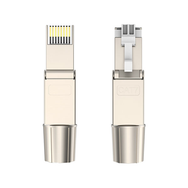 Launched New - RJ45 8P8C Unshield Shielded Field Connector - RJ45 Termination Plug for Cat.6/6A/7 23AWG Solid Installation Cable 6