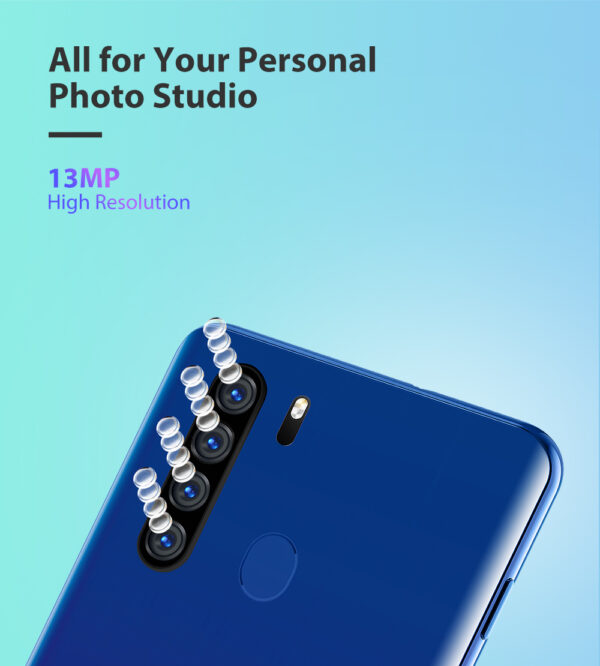 Blackview A80 Plus 4GB+64GB Mobile Phone Quad Rear Camera Octa Core 6.49 Inch In-cell Waterdrop Smartphone 4G OTG Cellphone 2
