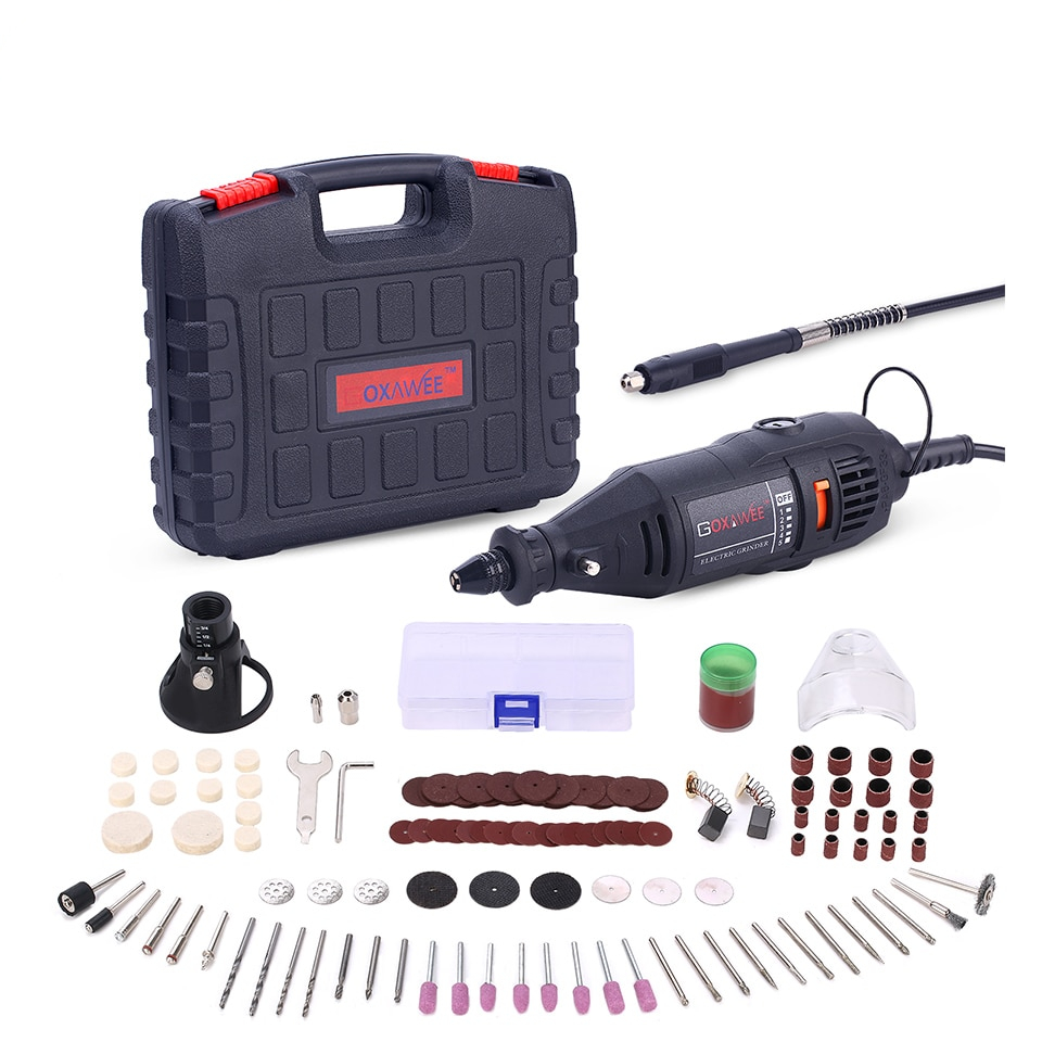 Electric Mini Drill with Universal Chuck Set 180 Pcs