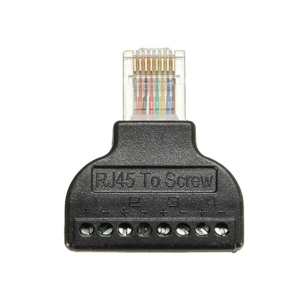 For CCTV Digital Internet Plug RJ45 Ethernet Male To 8 Pin AV Screw Terminal Connector Screw Adapter Block Cable Network Plug 6