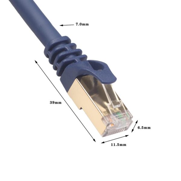 Ethernet Cable RJ45 Cat8 Lan Cable SFTP RJ45 Network Cable for Cat7 Compatible Patch Cord for Modem Router 40Gbps Cable Ethernet 6