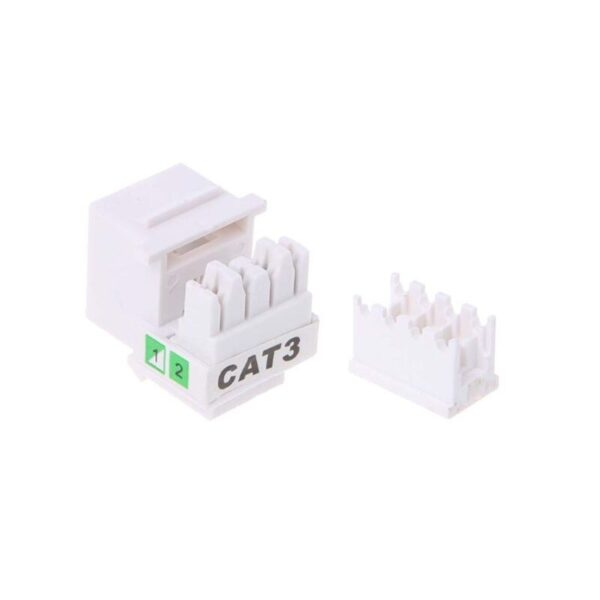 5Pcs Tool-free Telephone Module RJ11 Network CAT3 Voice Module Gold-plated Adapter Telephone Extender Keystone 6