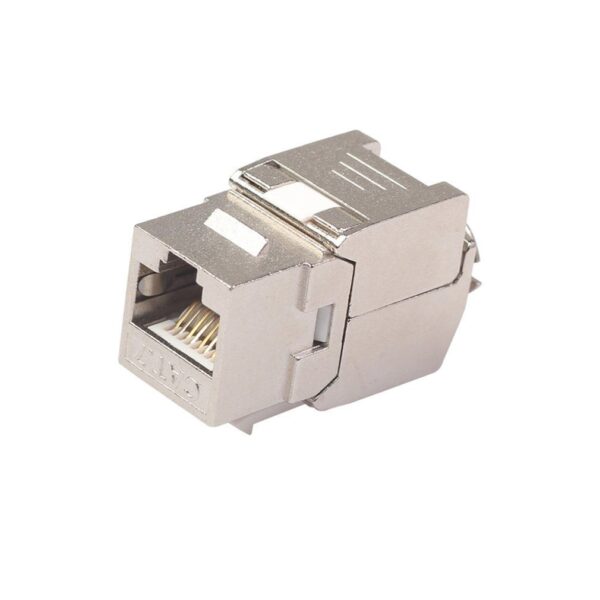 Network RJ45 Cat6 Cat7 Keystone Jack Module 360 Degree Full Shielded RJ45 Socket To LSA Tool-free Termination 2