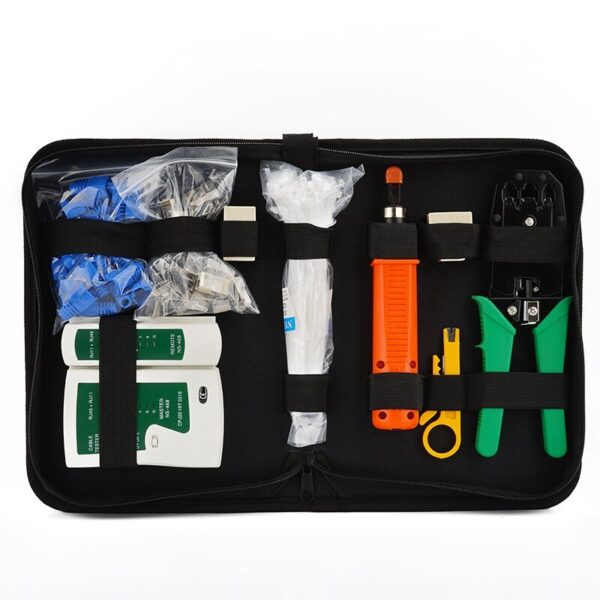 Network Repair Tool Kit RJ45 RJ11 RJ12 CAT5 CAT5E Cable Tester Stripping Plier Crimp Crimper Set 1