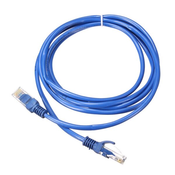 2M UTP Ethernet Cable Male to Male Internet Cat 5 RJ45 Network LAN Cable Patch Connector Cord Tools For PC Computer Laptop Blue 2