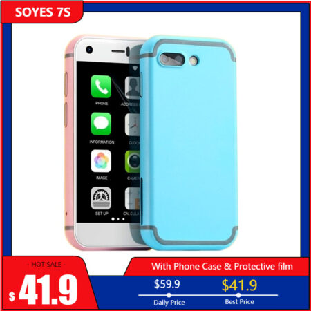 Original SOYES 7S Mini Android Smart Phone With 2.54" High Resolution Screen Quan Core 1GB RAM 8GB ROM 5.0MP Dual SIM Cute Phone 1
