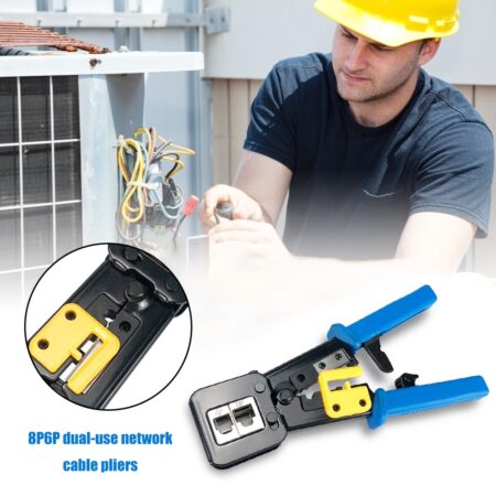 376Z RJ45/12 Crimping Tools Mini Electrical Pliers Wire Stripper Pliers Multifunctional Network Cable Cutter Crimper 1