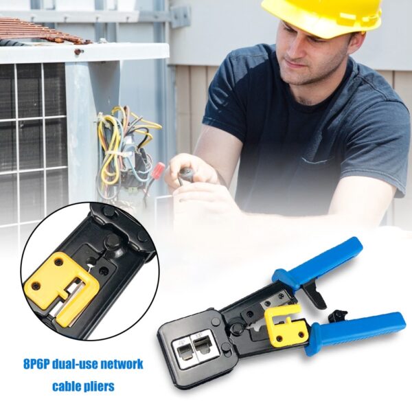 376Z RJ45/12 Crimping Tools Mini Electrical Pliers Wire Stripper Pliers Multifunctional Network Cable Cutter Crimper 1