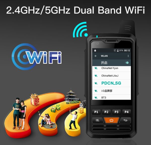 UNIWA F50 Zello PTT Walkie Talkie 2.8 inch Touch Screen 4000mAh 4G LTE Android 6.0 Smartphone Quad Core 2G 3G 4G Cellphone 1