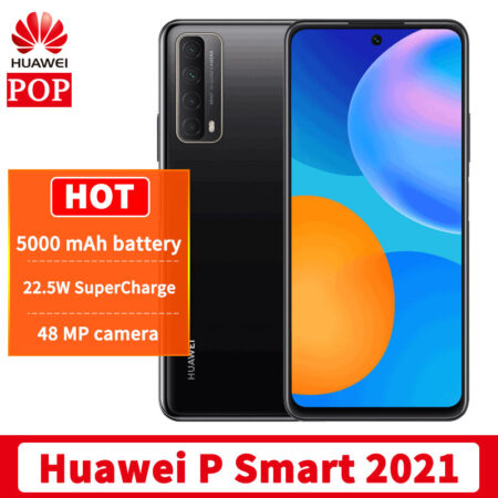 Global Version HUAWEI P smart 2021 Mobile Phone 6.67 inch Kirin 710A Octa Core 4GB RAM 128GB ROM 22.5W SuperCharge NFC Phone 1