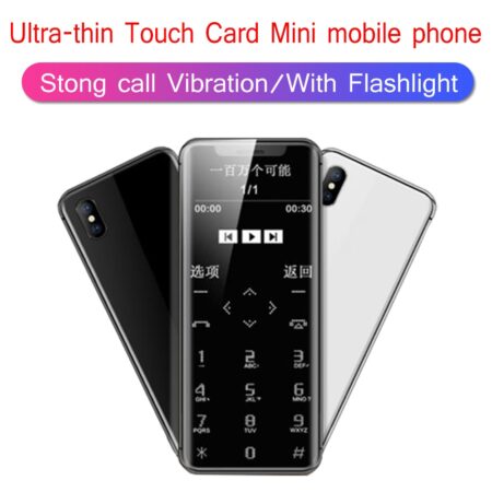 Ultra-thin Touch card mini mobile phone Taiml i8 Bluetooth Strong call vibration With Flashlight battery 700mAh Camera Functio 1