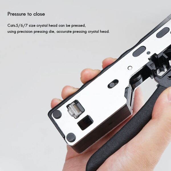 Rj45 Tool Network Cable Crimper for Rj45 Cat7 Cat6A Cat6 Cat5 Rj11 Rj12 Connector Crimper Pliers Tools 4