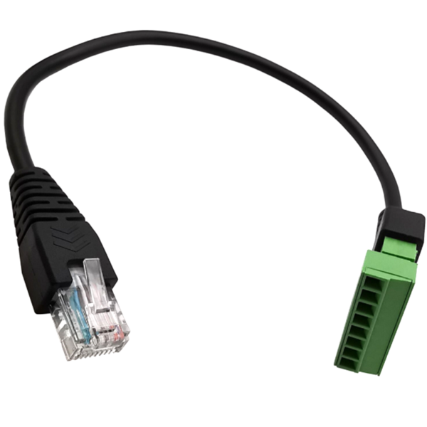 Good quality RJ45 Ethernet male and female TO 8-pin screw terminal converter RJ45 socket connector adapter for CCTV DVR 5