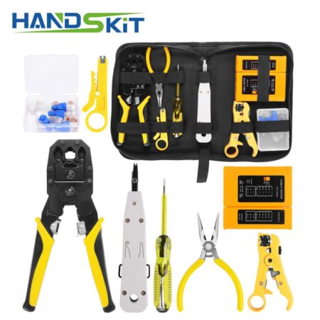 RJ45 RJ11 RJ12 CAT5 CAT5e Portable LAN Network Repair Tool Kit Utp Cable Tester AND Plier Crimp Crimper Plug Clamp PC 1