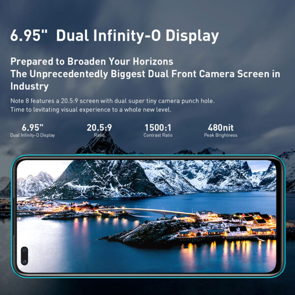 Global Version Infinix Note 8 Smart Phone 6GB RAM 128GB ROM 6.95 Inch HD+ Display 5200mAh 18W Fast Charge Mobile X692-K 3