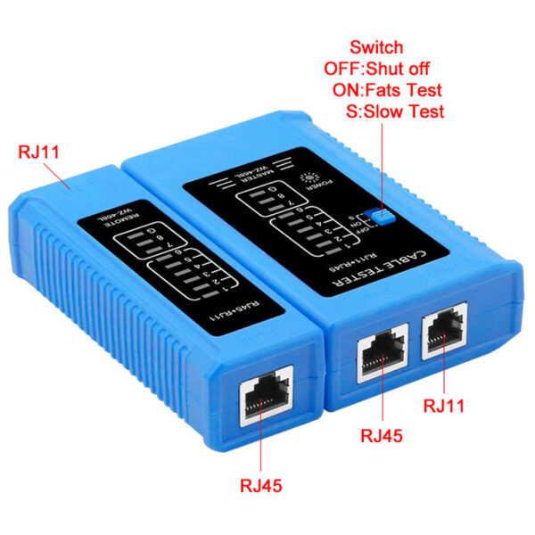 Professional RJ45 Cable lan tester Network Cable Tester RJ45 RJ11 RJ12 CAT5 CAT6 UTP LAN Cable Tester Networking Tool Monden N20 3