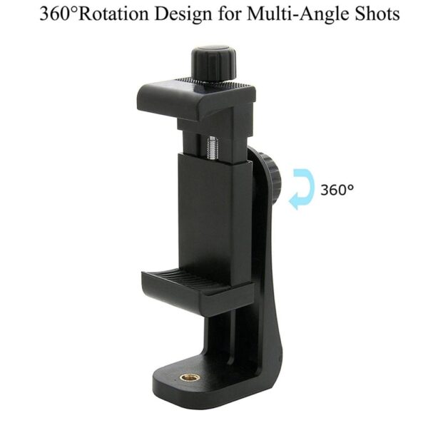 Smart Phone Tripod Mount Mobile Phone Clip Holder Vertical Bracket 360 Degree Rotating Desk Tripod Adapter For Samsung iphone 6