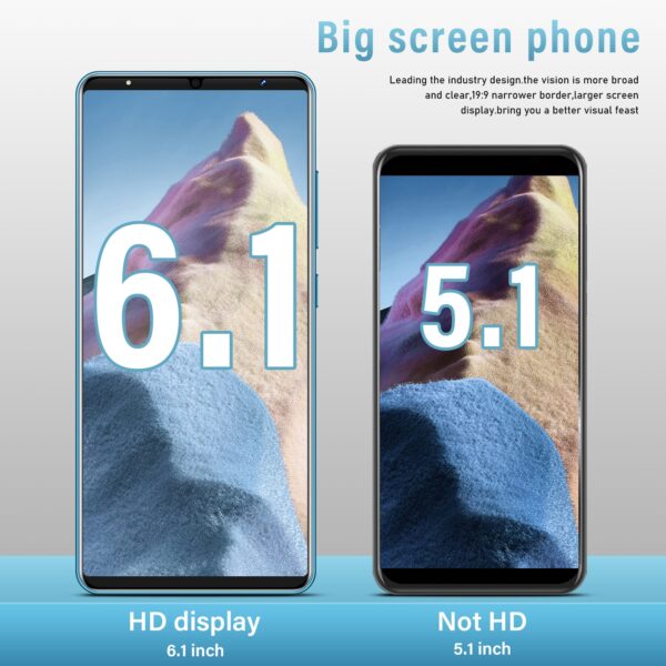 Cheapest Smart Phone M11 6.1 Inch HD Full Screen Smartphone Android 5000mAh Unlocked Dual Sim Mobile Phone Fast Shipping Gift 2