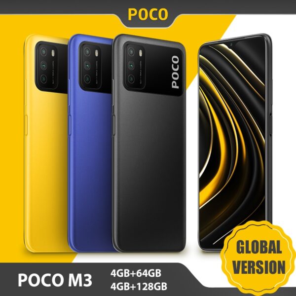 Global Version POCO M3 4GB 64GB / 128GB Smartphone Snapdragon 662 Octa Core 48MP Triple Camera 6.53" FHD+ Screen 6000mAh Battery 1