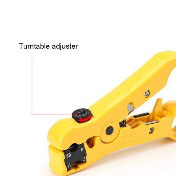 Wire Stripper Crimper Pliers Crimping Cutter Multi-function Electric Stripping Tools Cable Pliers For UTP STP RG59 RG6 RG7 RG11 4