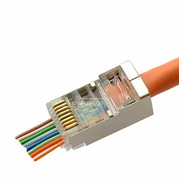 Ez Cat6 Rj45 Connector Ethernet Cable Plug Cat5e Cat5 Rg Rj 45 Network 8p8c Stp